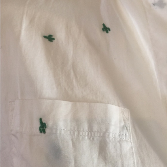 NWT Madewell Embroidered Cacti Button Down - Picture 2 of 4